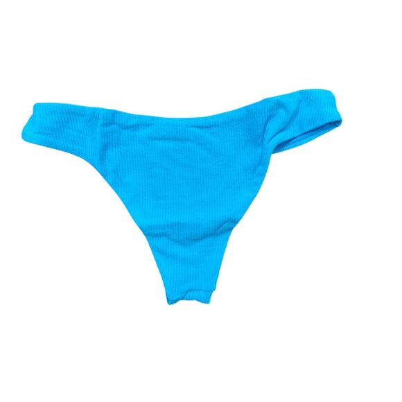 FREE PEOPLE X Toast Swim Women Signature Low Rise Hipster-Bottom Turquoise Sea S - Picture 2 of 5